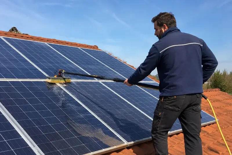 Nettoyage et entretien de panneaux solaires au Luc