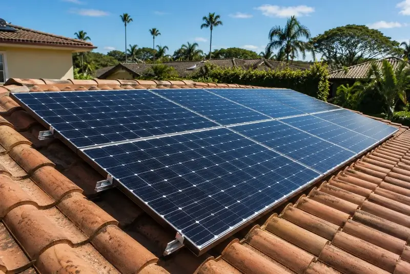 Installation de panneaux solaires au Luc